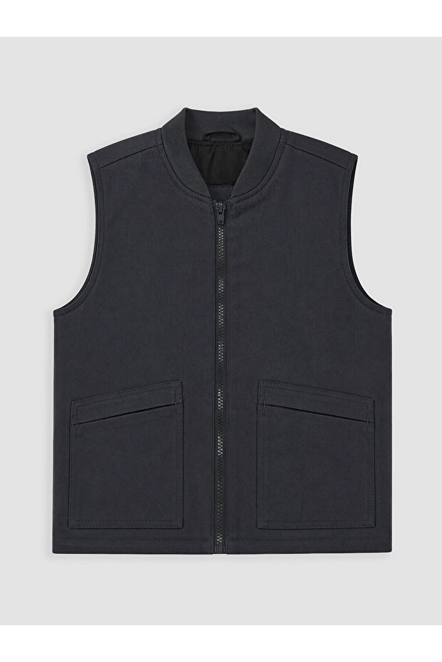 Two Mt Shop Quality Anthracite Zippered Boy's Vest