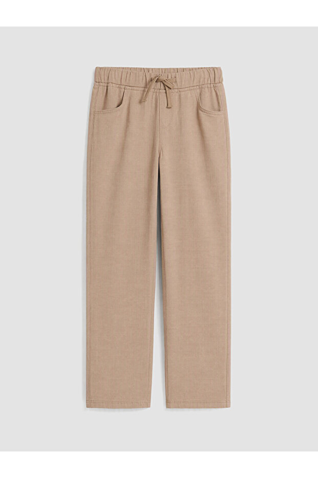Two Mt Shop Quality Beige Slim Fit Boys' Trousers
