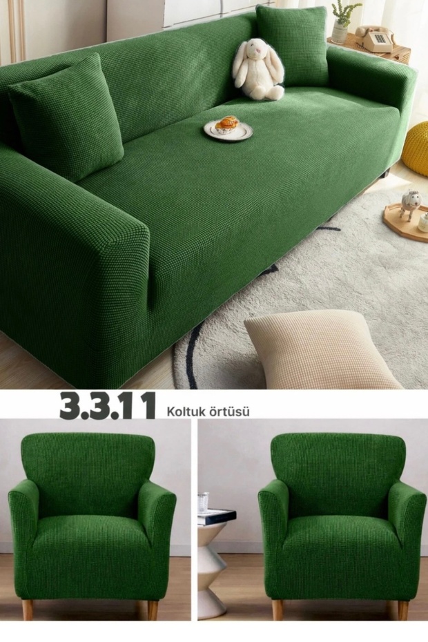 Lycra Sofa Cover Set 3 3 1 1 Sofa Cover Set (4 Pieces) Sofa Cover