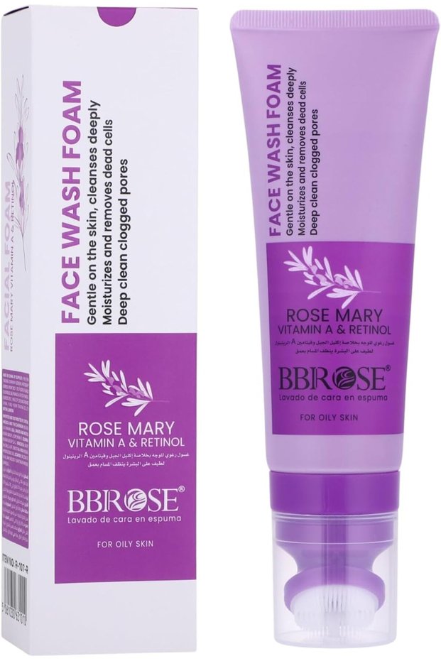 Rosemary Face Wash Foam – 120ml Refreshing & Deep Cleansing Foam for Clear, Healthy Skin Enriched with Rosemary Extract for Hydration & Skin Rejuvenation