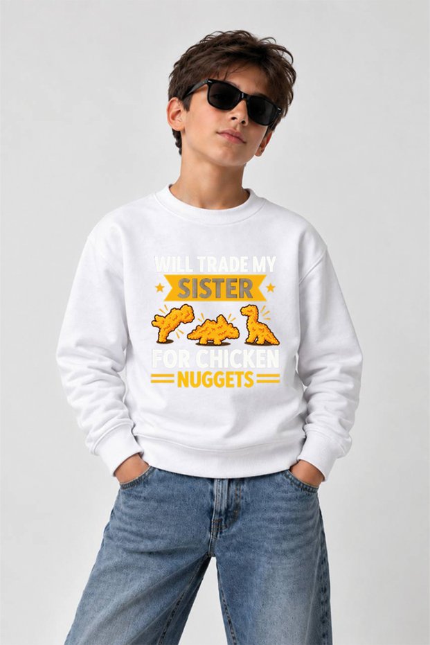 Children's 3 Thread Crew Neck Sweatshirt