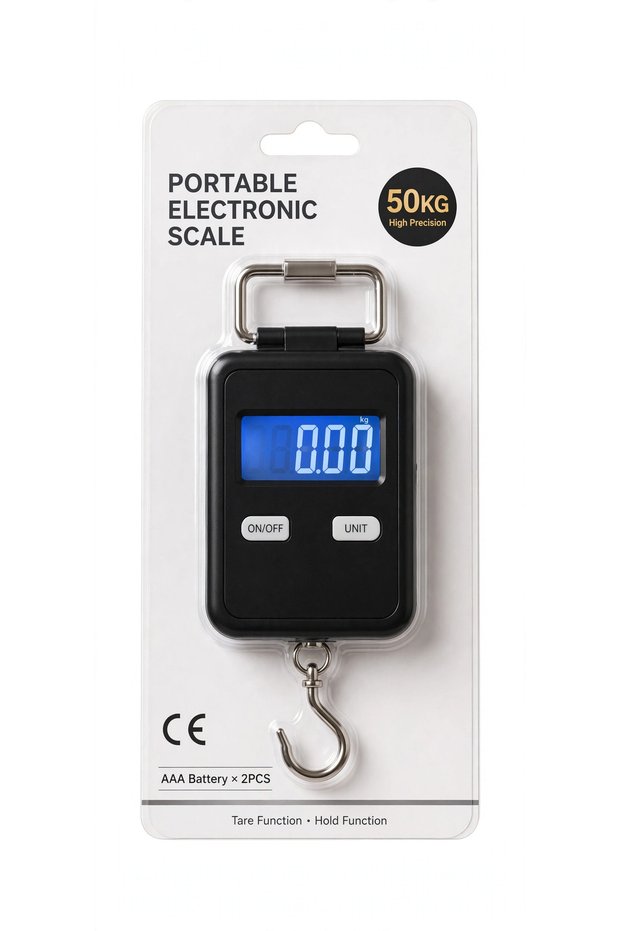 Portable Digital Scale 50KG - Electronic Hanging Scale