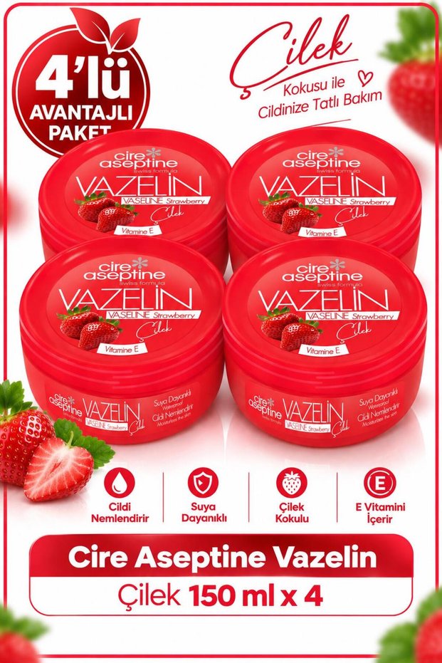 Vaseline Strawberry 150 ml 4 Pieces
