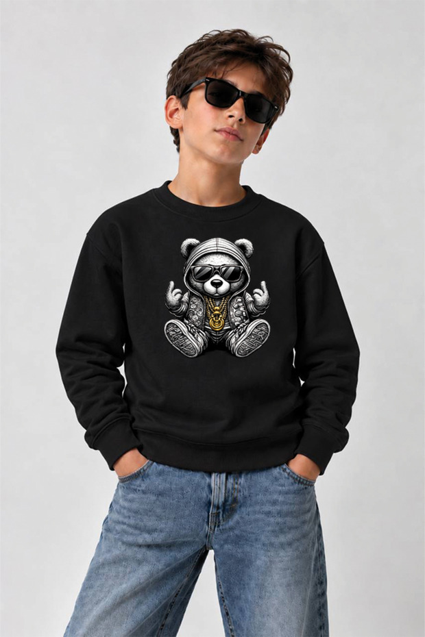 Children's 3 Thread Crew Neck Sweatshirt