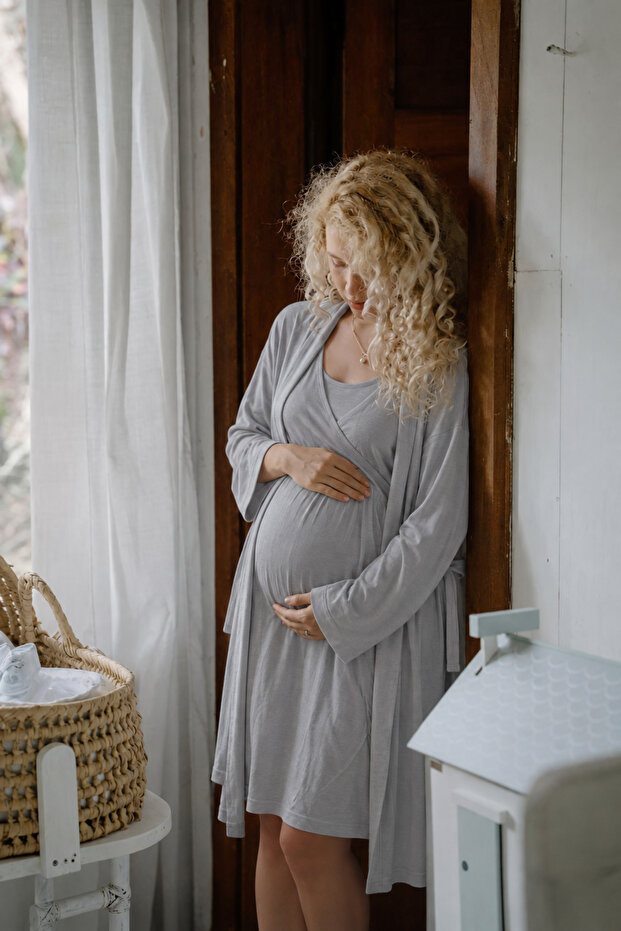 Silky Flowing Maternity Set