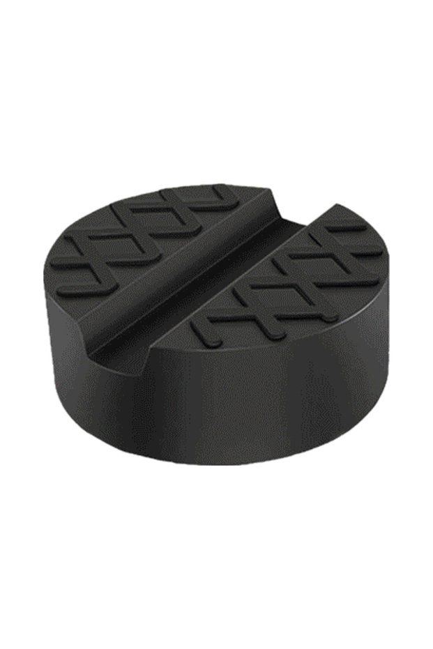 ROUND 02 1/2PCS Universal Jack Rubber Support Pad Durable Wear Resistant Car Slotted Frame Rail Floo
