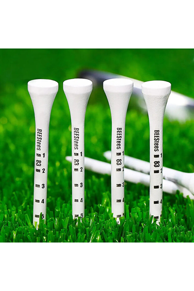 50pcs-83mm 50pcs Durable Wooden Golf Seats Stabilizes Ball On The Course to Maintain a Perfect Tee L