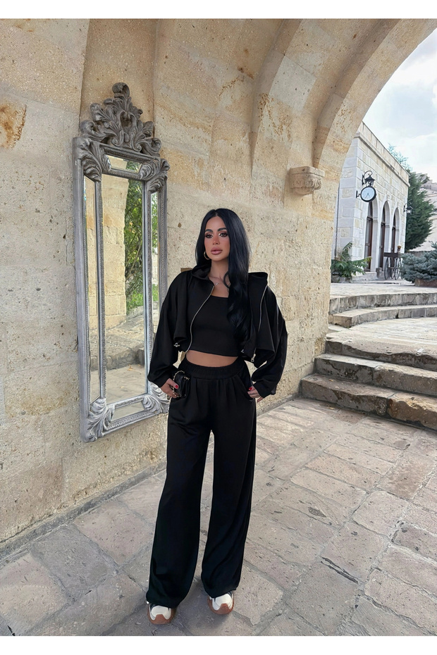 Black Mood Triple Tracksuit Set