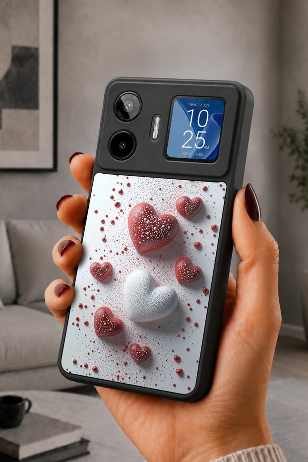 Gm 26 Pro Compatible Printed, Matte Black, Soft Silicone, Protective, Shock Absorbing Cover, Case
