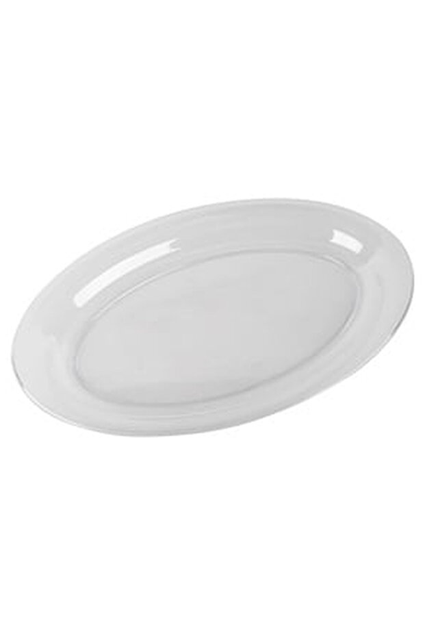 Transparent Plastic Serving Platter Oval 40x28cm