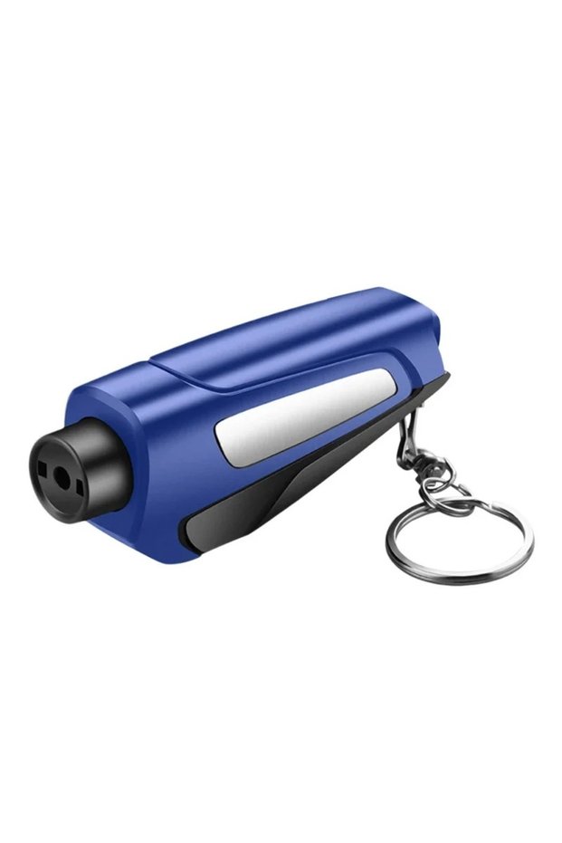 Blue Pro Car Emergency Hammer Mutifunction Emergency Windows Glass Breaker Safety Belt Cutter Keycha