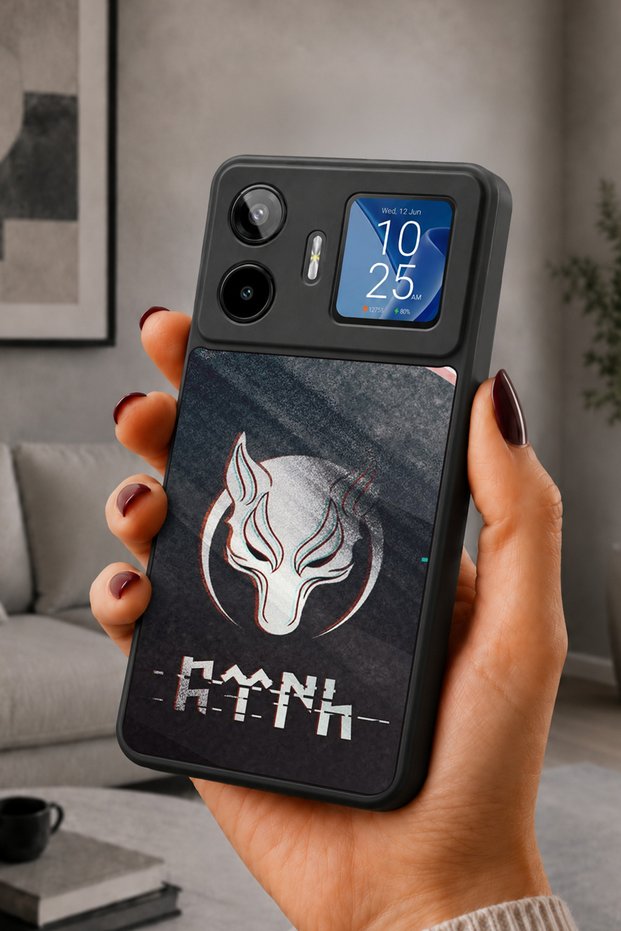 Gm 26 Pro Compatible Printed, Matte Black, Soft Silicone, Protective, Shock Absorbing Cover, Case