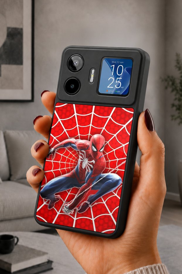Gm 26 Pro Compatible Printed, Matte Black, Soft Silicone, Protective, Shock Absorbing Cover, Case