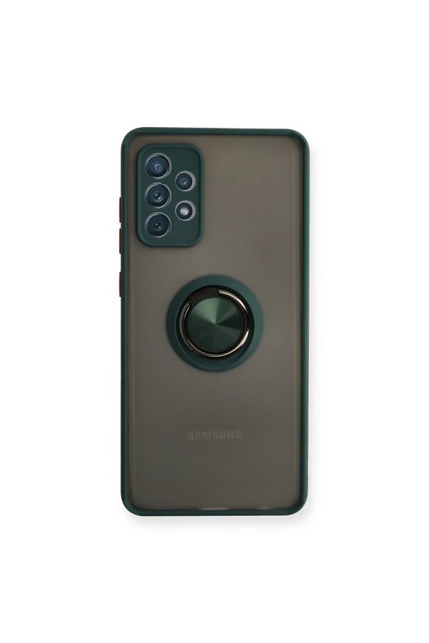 Samsung Galaxy A72 Case Montreal Ring Silicone Cover - Green
