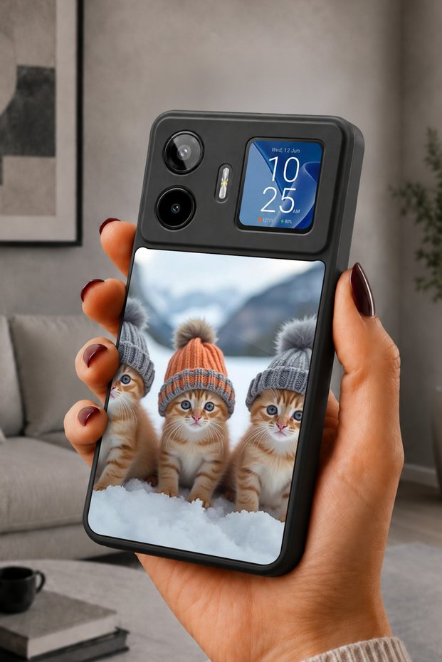 Gm 26 Pro Compatible Printed, Matte Black, Soft Silicone, Protective, Shock Absorbing Cover, Case
