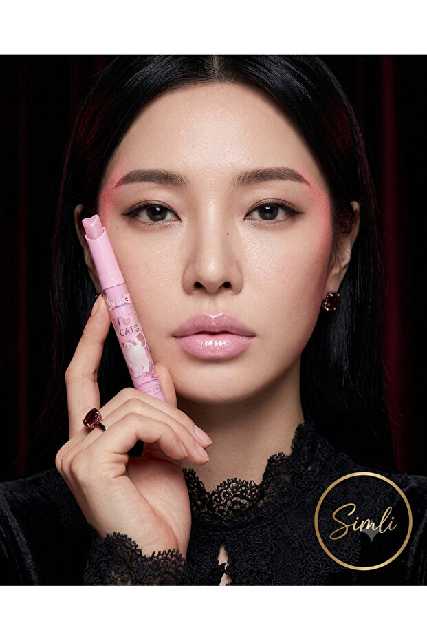 Heart Design Glittery Glossy Lipstick - Gothic Lolita Series - Glass Effect