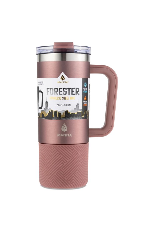 Forester Stainless Steel Water Bottle (Rhodonite Matte, 591 ml)