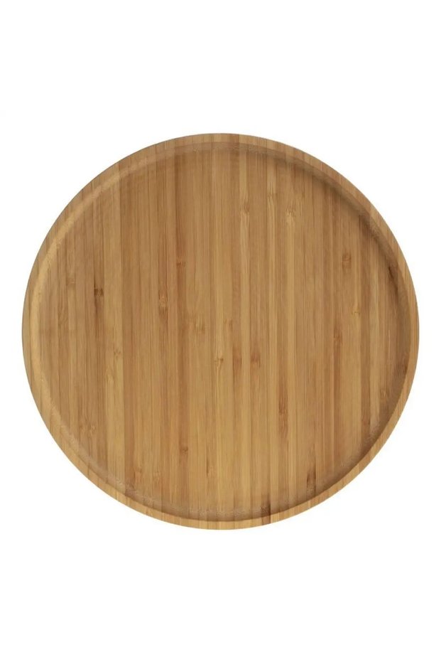 Rio Bamboo Serving Plate (Golden Brown, 19.5 cm)