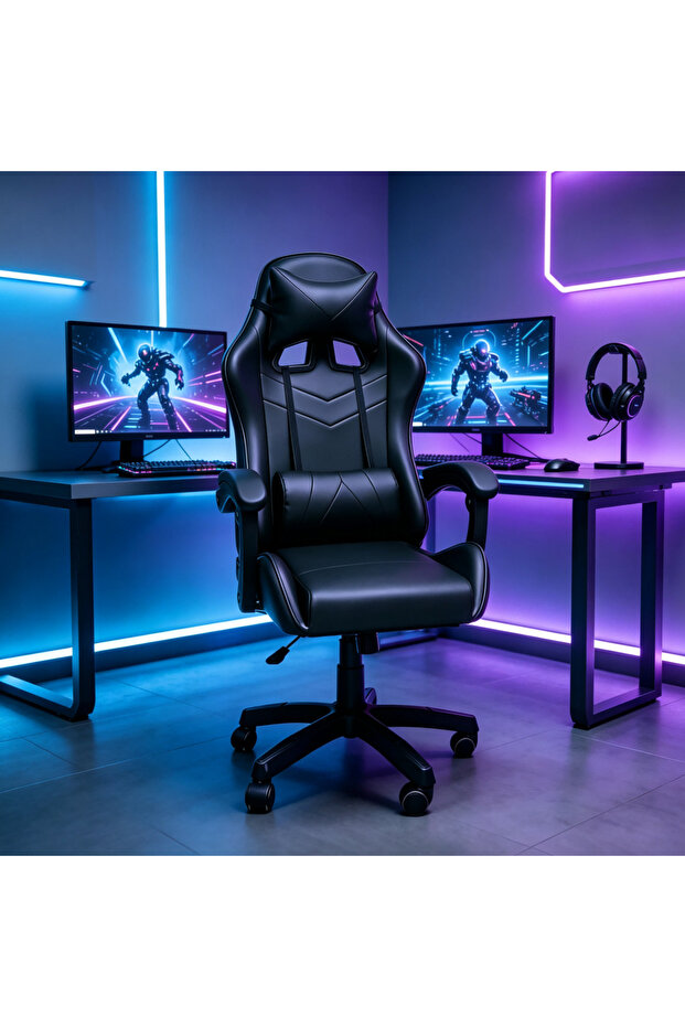 Multi-Functional High Back Racing Gaming Chair, Ergonomic Swivel Desk Chair for Office and Home Gaming