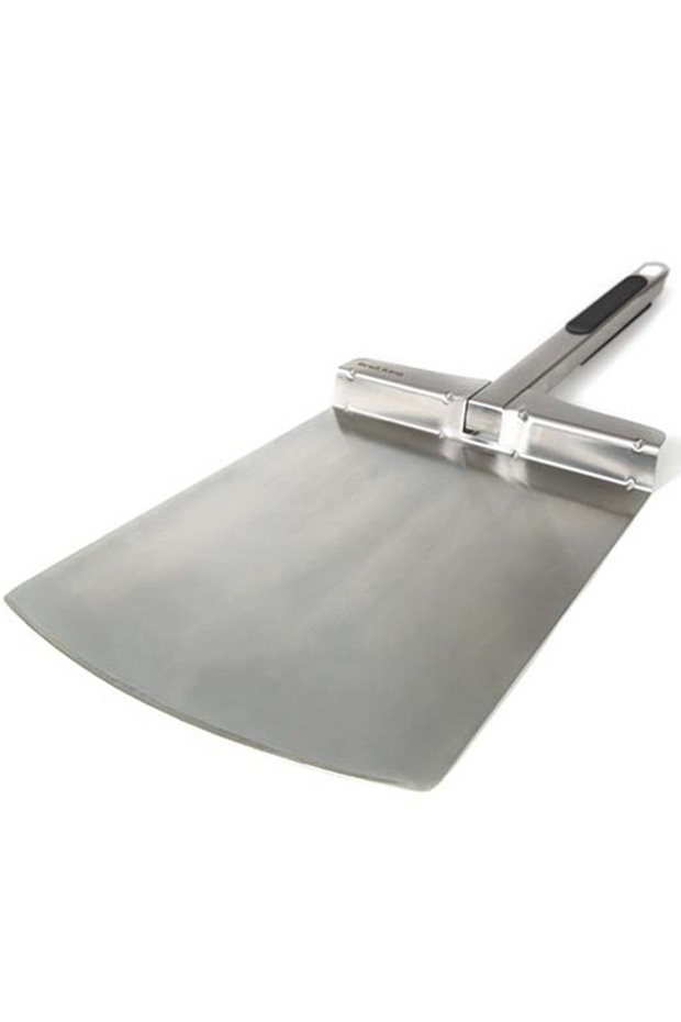 Pizza Peel (65 x 25.5 x 4 cm, Black & Silver)