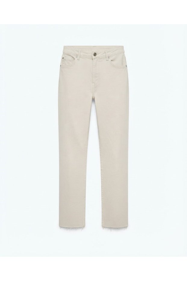 Stone Color Cut-Out Leg Anna Bf Jeans