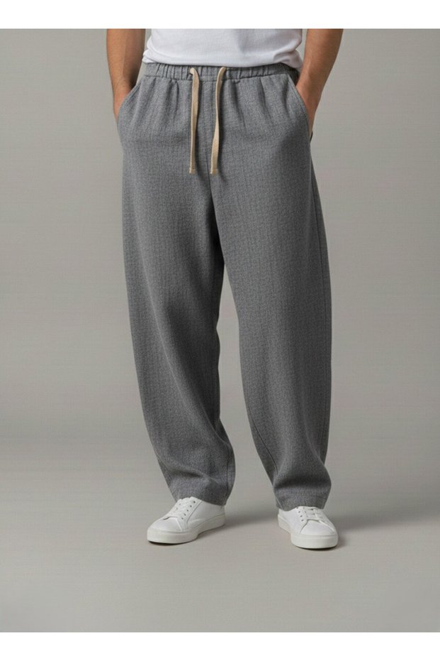 Men's Flam Ham Linen Baggy Jogger Pants