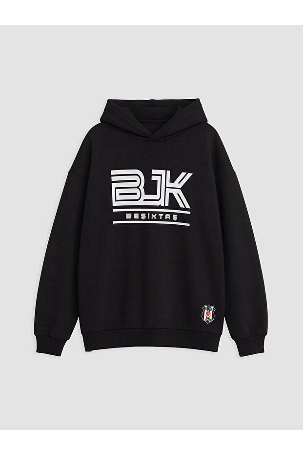 Two Mt Shop Quality Lcw Kids Black Beşiktaş Printed Boys' Sweatshirt
