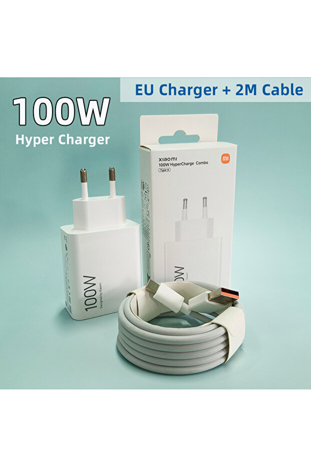 EU Add 2M Cable 100W Charger Original Mi 17 Ultra 15t Poco F8 M8 Pro F7 Redmi Phone Ch