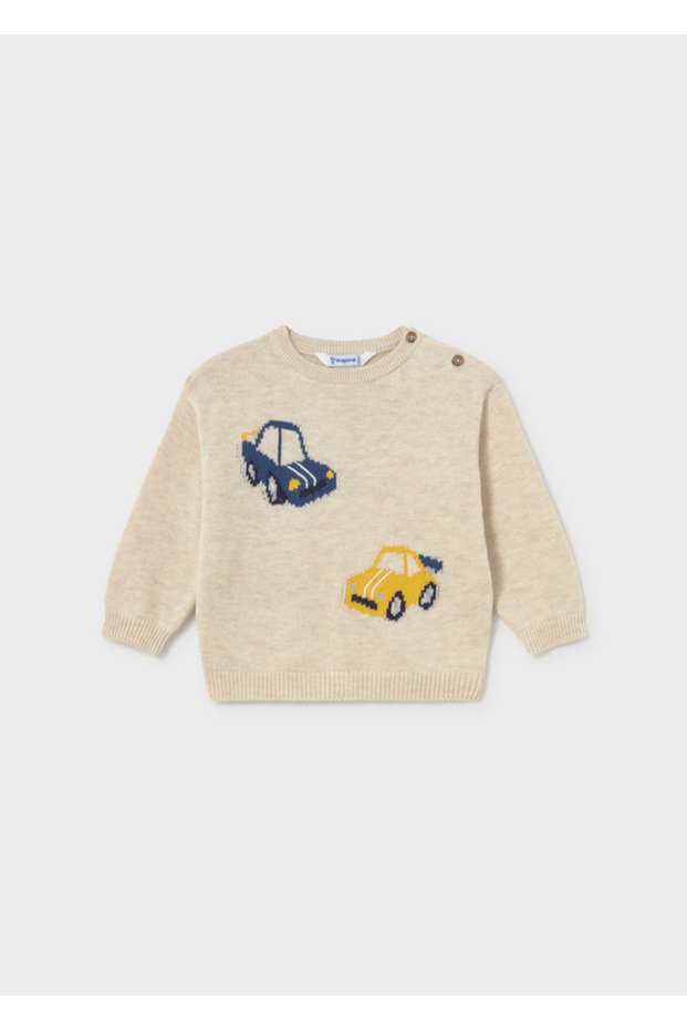 Baby Boy Knitted Sweater Beige 2371