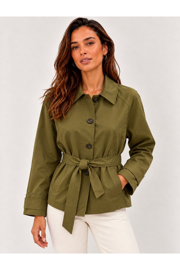 Women's Belted Trench Coat 27K12343-25