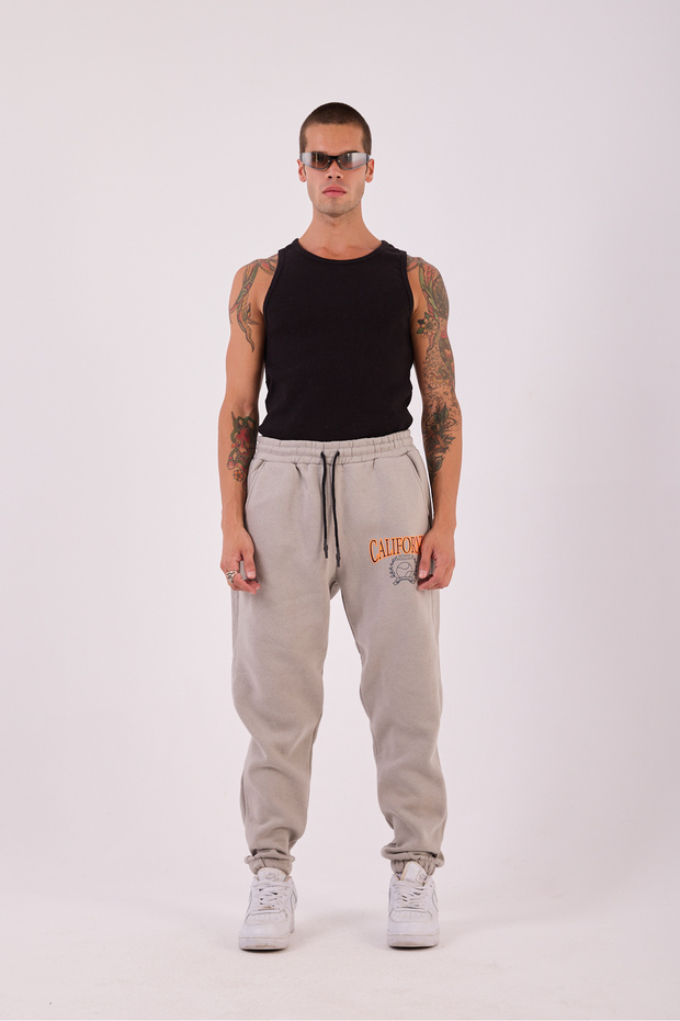 Men's Beige California Jogger Pants