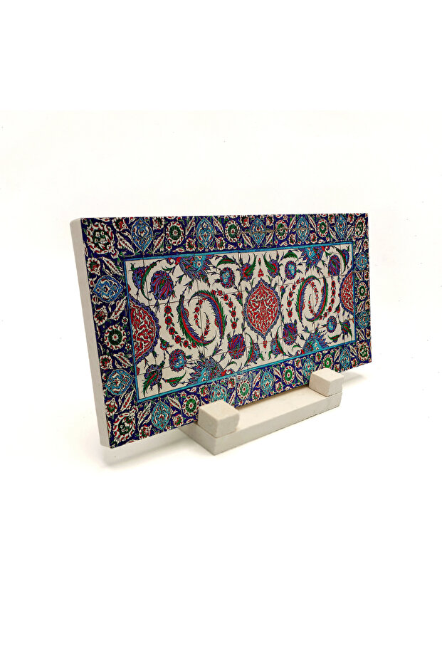 Rüstem Paşa Mosque Tile Pattern Printed Natural Stone Tabletop 10X20 2G-Çinirpc33