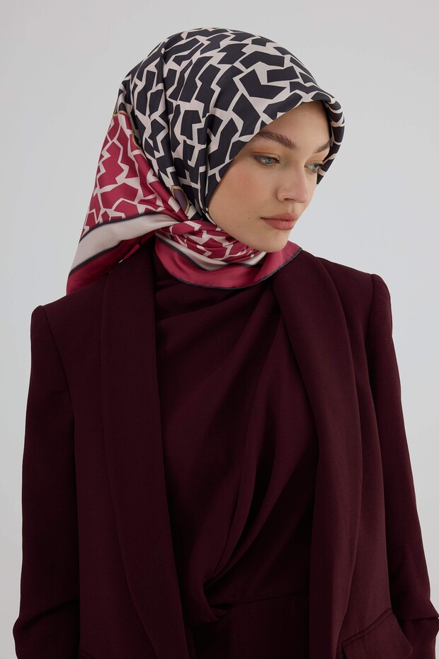 Sura Silk Scarf 53002 Fuchsia