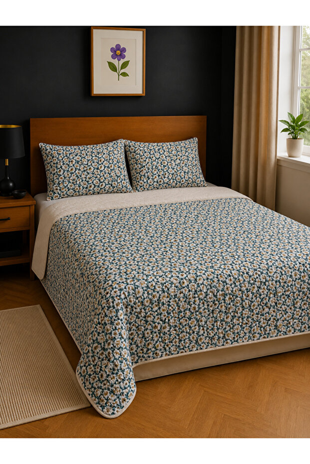 Multi-Purpose Bedspread Double Pike & Blanket