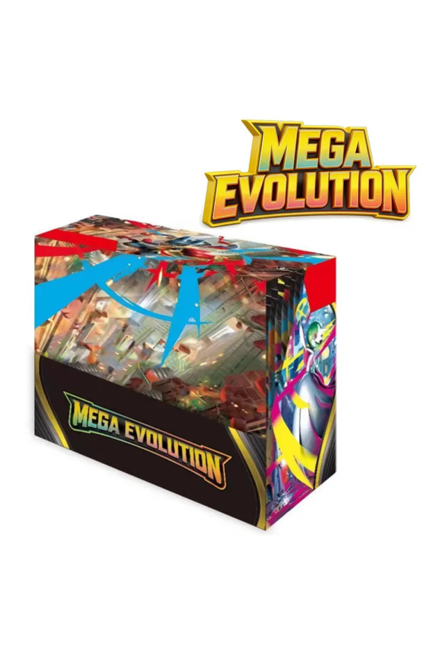 صندوق واحد يحتوي على 360 قطعة/مجموعة من بطاقات بوكيمون MEGA EVOLUTION PHANTASMAL FLAMES Prismatic Evolutions Black Bolt E
