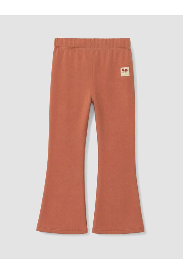 Peak New Season Brown Printed Wide-Leg Tights for Girls.
