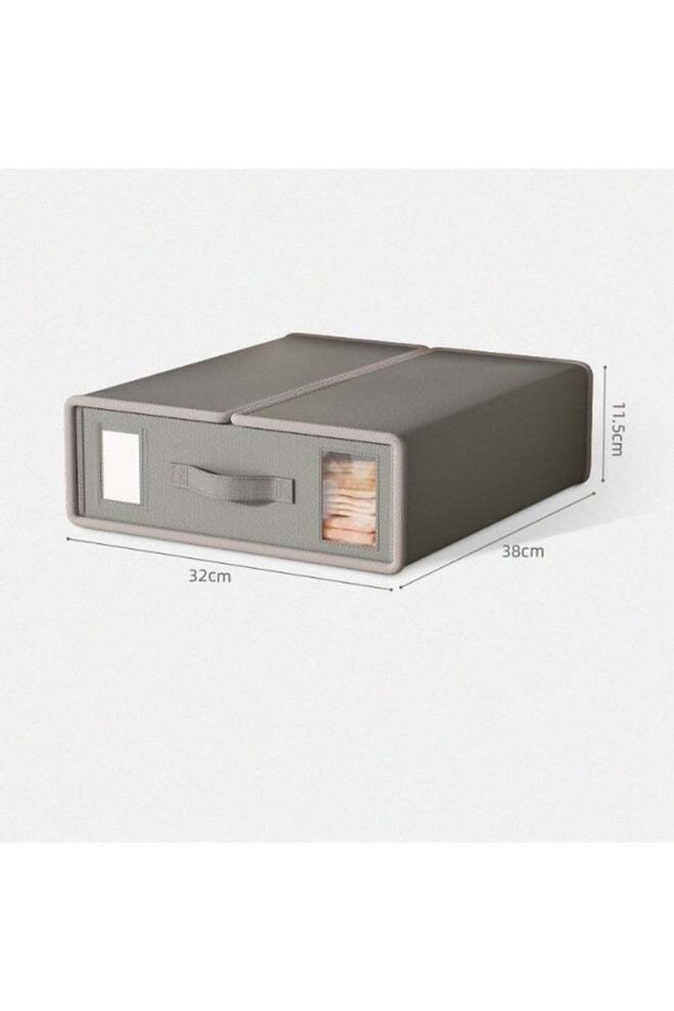 Non-Woven Fabric Sheet Storage Box With Zipper & Handles, Cloth Bedding Sets Organizer For Wardrobe, foldable linen wardrobe storage rack with window and label，Foldable Blanket Storage Bin, Smooth Pu