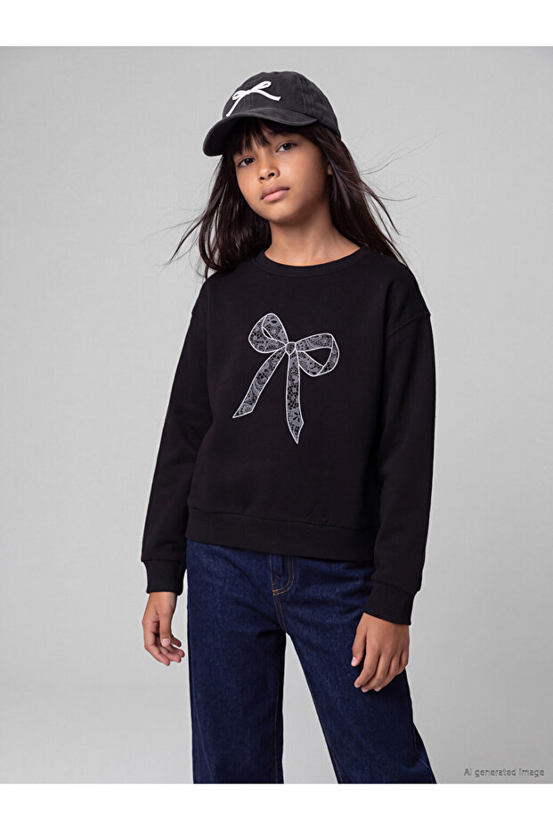 I Printed Girls' Thick Sweatshirt from Freezen Store