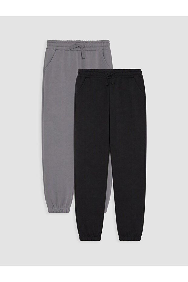 Vizyon New Season Black Boys' Jogger Sweatpants 2-Pack