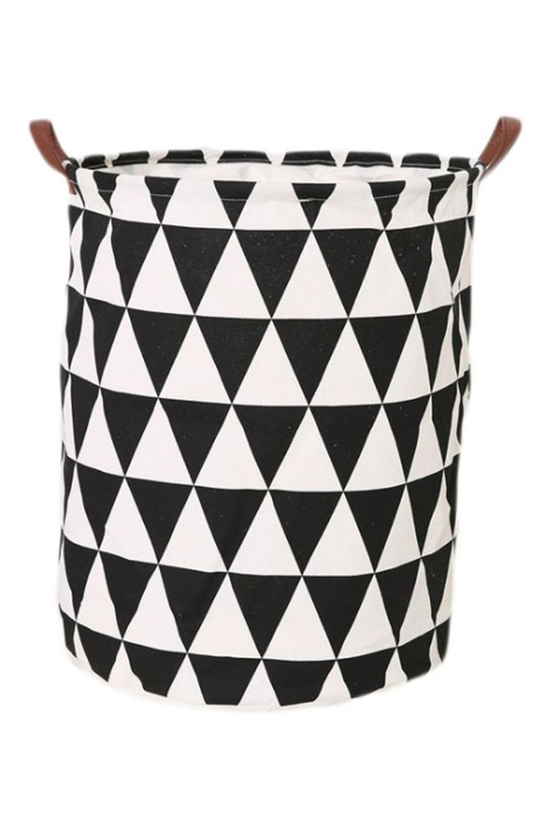 Printed Storage Basket Black/White 40x50cm