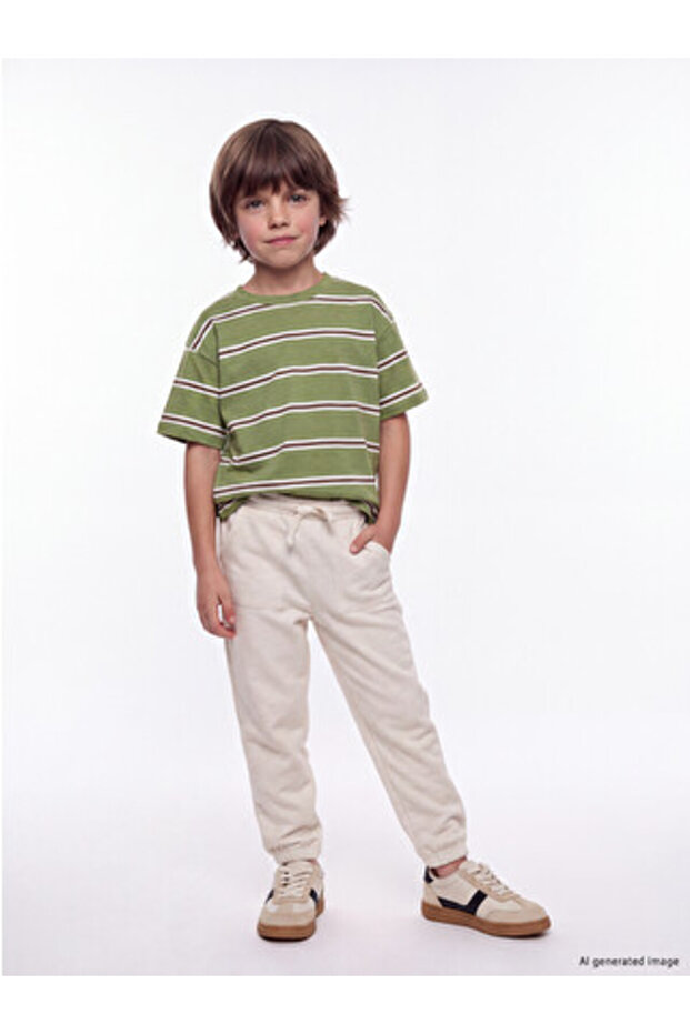 White Boys' Jogger Sweatpants