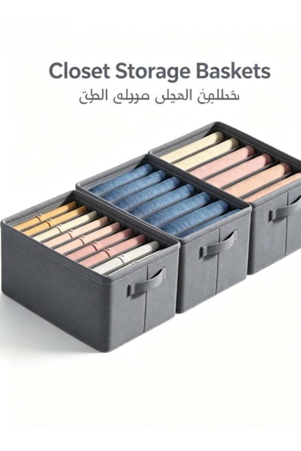 3 Pack Wardrobe Organizer Foldable Drawer Closet Organizer for Clothes