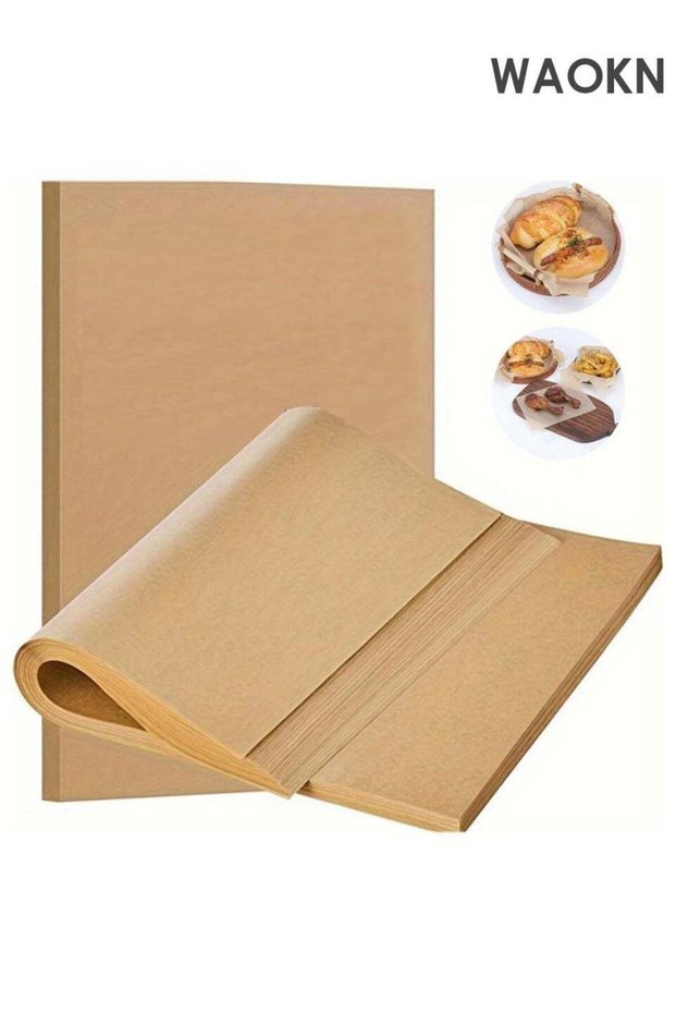 100 rectangular parchment baking paper, silicone oil paper, oil proof paper, high temperature resis