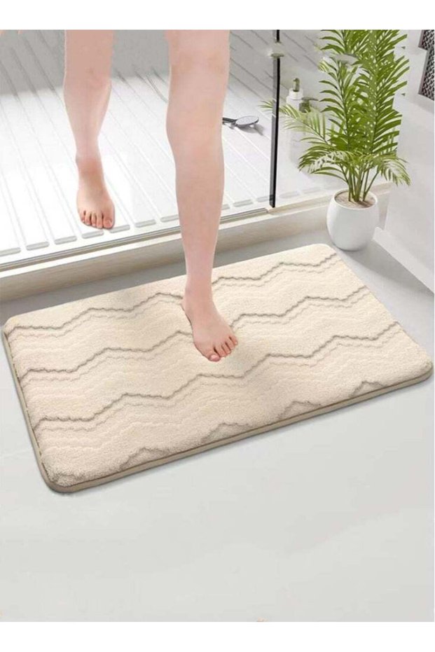1-Piece Bath Mat Anti Slip Bathroom Floor Mats and Quick Dry Bath Rug Super Absorbent Bathtub Mat P