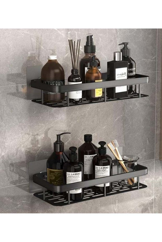 Shower Caddy Set, Corner and Wall-Mounted Bathroom Organizers with Hooks, Rust-Resistant Stainless