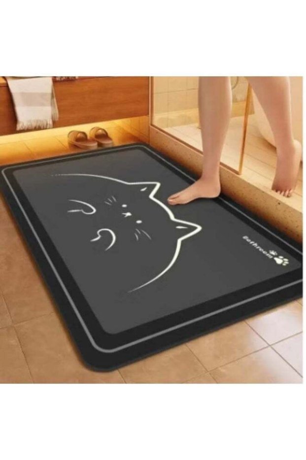 Diatom Bath Mat, Anti-Slip Bathroom Floor Mats and Quick Dry Bath Rug, Super Absorbent Bathtub Mat