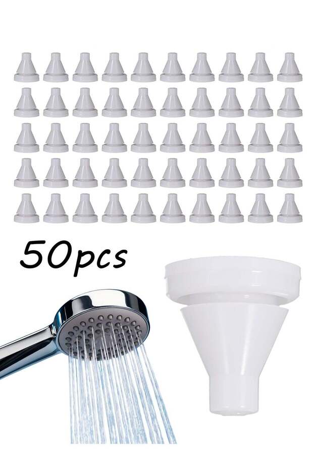 50 Pack Rain Shower Head Nozzles Replacement Universal Shower Heads Nozzle Inserts Silicone Nibs Pa