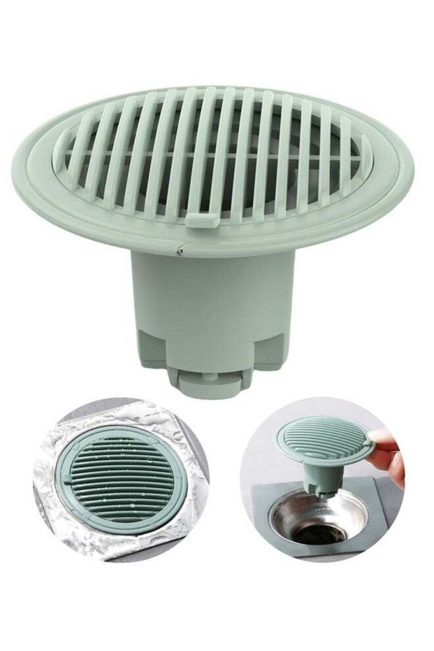 Odor Proof Shower Drain Plug, Hair Catcher, Insect Proof Silicone Drainage Floor Drain, Anti-Blocki