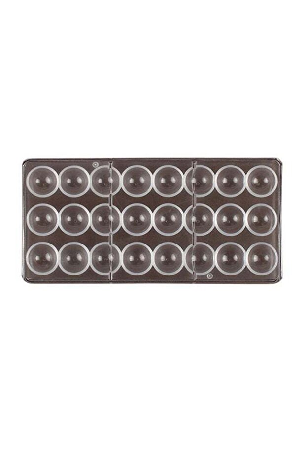 24 Grid Chocolate Candy Mold,Semisphere PS Ice Making Mould,Creative DIY Clear Hemisphere Cake Dec