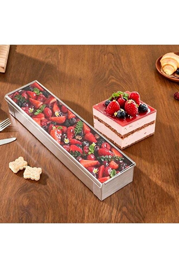 Premium Aluminum Tiramisu& Cheesecake Baking Pan- Rectangular, Removable Dividers, Secure Base for